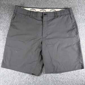 Callaway Shorts Men's Size 38 Golf Adult Gray Pockets Button Outdoors Geometric